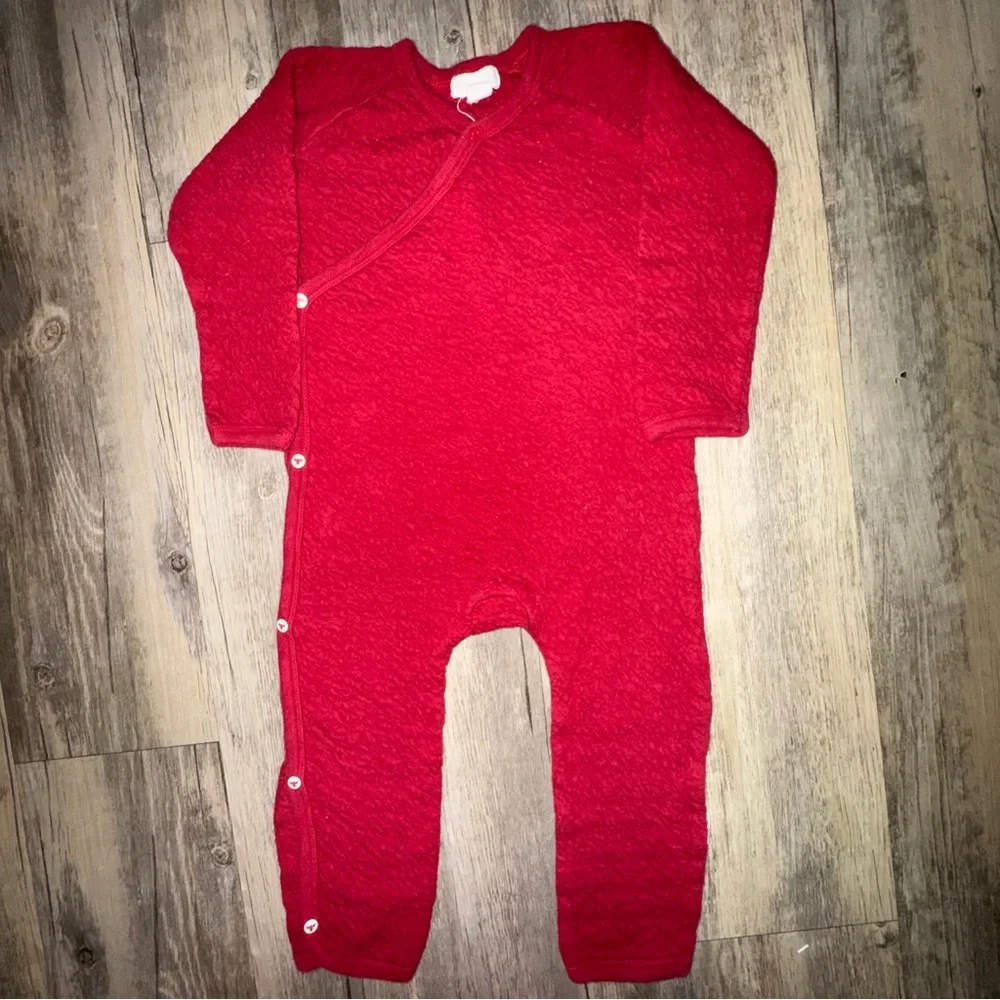 Burt's Bees Baby Vibrant Red Jumpsuit